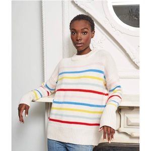 La Ligne Marin Sweater, Cream/Rainbow, S